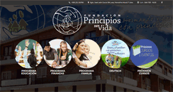 Desktop Screenshot of fundacionprincipiosdevida.org